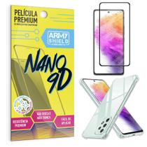 Kit Capinha Samsung A73 5G + Película Premium Nano 9D Armyshield