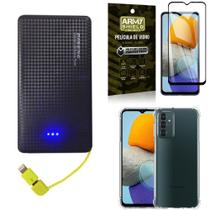 Kit Capinha Samsung M23 5G + Carregador Portátil 5K + Película 3D Armyshield