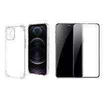 Kit Capinha Silicone Antichoque + Película Vidro 3D Compatível com Iphone 16 Pro Kit Capinha Silicone Antichoque + Película Vidro 3D Compatível com Iphone 16 Pro