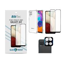 Kit Capinha Transparente + Película 3D + Película Câmera Samsung Galaxy A12