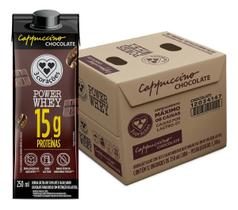 Kit Cappuccino Chocolate Power Whey 3 Corações 250ml C/12 Kit Cappuccino Chocolate Power Whey 3 Corações 250ml C/12