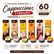 Kit Cappuccino Todos Sabores das Três 3 Corações 60 Cápsulas - Três Corações