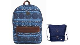 Kit Capricho Etnic ul Mochila De Costas + Lancheira Térmic Kit Capricho Etnic ul Mochila De Costas + Lancheira Térmic