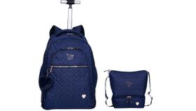 Kit Capricho Mochila de Costas e Rodas + Lancheira Kit Capricho Mochila de Costas e Rodas + Lancheira