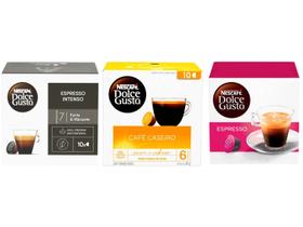 Kit Cápsula de Café Nescafé Dolce Gusto 3 Sabores
