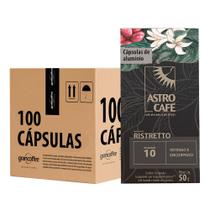 Kit Cápsulas Astro Café Ristretto 100 unidades
