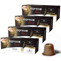 Kit Cápsulas de Café Espresso Blend Gourmet - Compatíveis com Nespresso - 40 un.