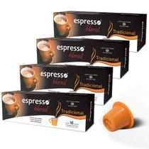 Kit Cápsulas de Café Espresso Blend Tradicional - Compatíveis com Nespresso - 40 un.