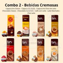 Kit Cápsulas TRES Corações - 100 cápsulas - Bebidas Cremosas