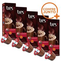 Kit Cápsulas Três Corações Chocolate Quente - 50 Cápsulas