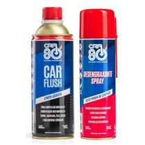 Kit Car Flush Limpa Motor E Desengraxante Spray Car80