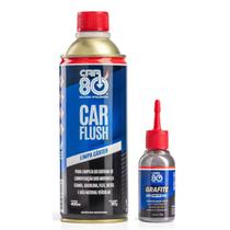 Kit Car Flush Limpa Motor E Grafite Em Pó Car80 Kit Car Flush Limpa Motor E Grafite Em Pó Car80