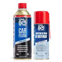 Kit Car Flush Limpa Motor E Protetor Polo Bateria Car80