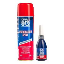 Kit Car80 Desengraxante Spray E Trava Rosca E Porcas 8040
