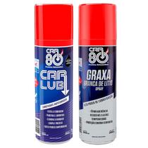 Kit Car80 Desengripante Spray E Graxa Branca De Lítio Spray Kit Car80 Desengripante Spray E Graxa Branca De Lítio Spray