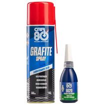 Kit Car80 Grafite Spray E Trava Rosca E Porcas 8020
