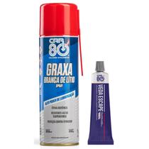 Kit Car80 Graxa Branca De Lítio Spray E Veda Escape
