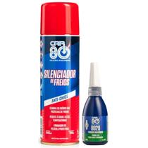 Kit Car80 Silenciador Freio Spray Trava Rosca E Porca 8020