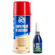 Kit Car80 Spray Limpa Polo Bateria Trava Rosca E Porcas 8020