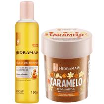 Kit Caramelo 1 Sabonete Óleo 190ml + 1 Geléia Esfoliante 350g Hidramais