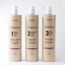 Kit Carbonne Shampoo, Máscara e Leave in 1L