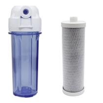 Kit Carcaça + Filtro Carbon Block 9.3/4" e 10" Rosca de 1/2" Kit Carcaça + Filtro Carbon Block 9.3/4" e 10" Rosca de 1/2"