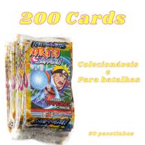 Kit Cards Naruto 200 Cartas Colecionáveis Game Card