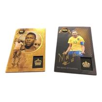 Kit cards pelé e marta novos - 2 cards - oficial panini
