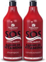 Kit Care SOS Natureza - Banho de Vitamina Shampoo + Condicionador 2x1litro