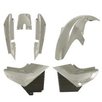 Kit Carenagem 3 Peças Cromo Forte Moto Yamaha YBR 125 2000 2001 2002 2003 2004 2005 2006 2007 2008 Substituição Alta Resistência