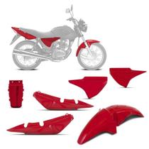 Kit Carenagem 3 Peças Pro Tork Moto Honda Titan 150 2004 a 2008 Substituição Alta Resistência