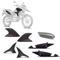 Kit Carenagem 4 Peças Pro Tork Moto Honda XRE 300 2010 a 2012 Substituição Alta Resistência