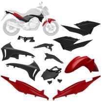 Kit Carenagem 7 Peças Pro Tork Moto Honda CB 300R 2010 a 2012 Substituição Alta Resistência Kit Carenagem 7 Peças Pro Tork Moto Honda CB 300R 2010 a 2012 Substituição Alta Resistência