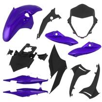 Kit Carenagem 9 Peças Cromo Forte Moto Honda CB 300R 2010 2011 2012 Substituição Alta Resistência