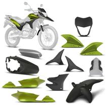 Kit Carenagem 9 Peças Moto Honda Xre 300 2010 À 2012 Cromo Forte