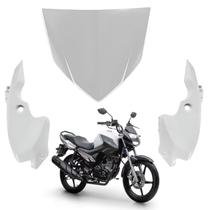 Kit carenagem bananinha farol superior factor 150 branco 2020 2021 2022 Kit carenagem bananinha farol superior factor 150 branco 2020 2021 2022