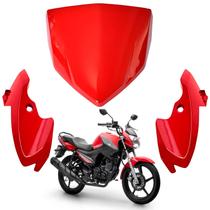 Kit carenagem bananinha farol superior factor 150 vermelho 2018 Kit carenagem bananinha farol superior factor 150 vermelho 2018