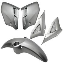 Kit Carenagem Cbx250 Twister 2001 A 2008 Paralama Tampa Lateral Prata Aba Tanque Cores