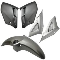 Kit Carenagem Cbx250 Twister 2001 A 2008 Paralama Tampa Lateral Prata Aba Tanque Cores