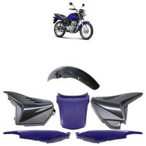 Kit Carenagem CG 125 Fan 2009 2010 2011 2012 2013 Azul Acabamento Liso 6 Peças Kit Carenagem CG 125 Fan 2009 2010 2011 2012 2013 Azul Acabamento Liso 6 Peças