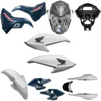 Kit Carenagem Cg Fan 160 Branca Modelo 2022 / 2024 Completo Kit Carenagem Cg Fan 160 Branca Modelo 2022 / 2024 Completo