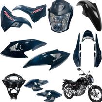 Kit Carenagem Cg Fan 160 Vermelho Cor de Fan 2016 até 2021 Modelo 2022 Completo