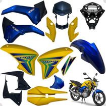 Kit Carenagem Cg Titan 150 Modelo 2014 / 2015 Completo Já Adesivado Kit Carenagem Cg Titan 150 Modelo 2014 / 2015 Completo Já Adesivado