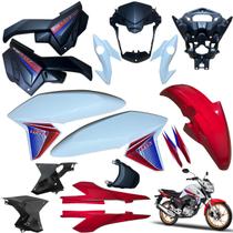 Kit Carenagem Cg Titan 160 Branco 2017 edição 40 anos Completo Novo Kit Carenagem Cg Titan 160 Branco 2017 edição 40 anos Completo Novo