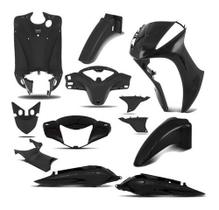 Kit Carenagem Completa Biz 125 2015 Es Preta Pro Tork