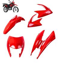 Kit Carenagem Completo NXR 150 Bros 2009/2010 Vermelho Caucaia