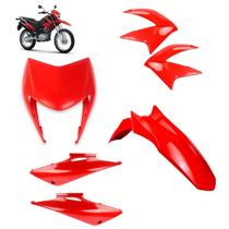 Kit Carenagem Completo NXR 150 Bros 2013 Vermelho Caucaia