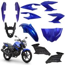 Kit carenagem completo traseiro dianteiro fazer 150 azul 2020 2021 2022