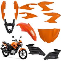 Kit carenagem completo traseiro dianteiro fazer 150 laranja 2014 2015
