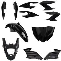 Kit carenagem completo traseiro fazer 150 preto brilho 2014 2015 2016 2017 2018 2019